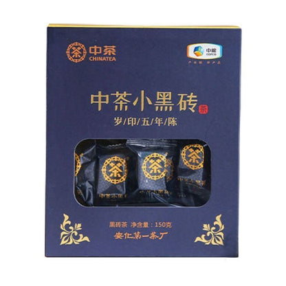 CHINATEA Brand Small Black Brick 5 Years Old Hunan Anhua Dark Tea Brick 150g Box