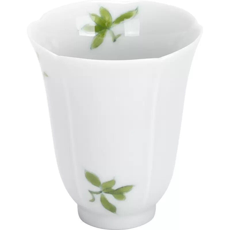 Porcelain Tea Cup Handpainted Orchid Print Chinese Kungfu Tea Cup 40ml Ceramic