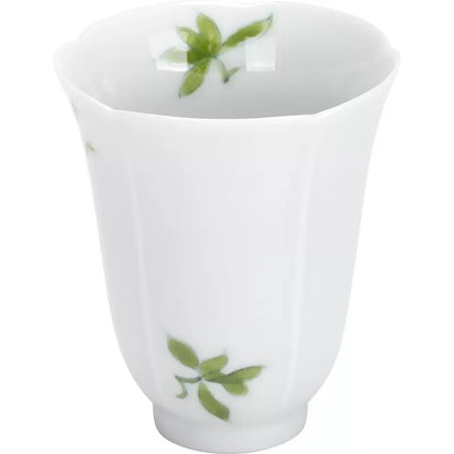 Porcelain Tea Cup Handpainted Orchid Print Chinese Kungfu Tea Cup 40ml Ceramic