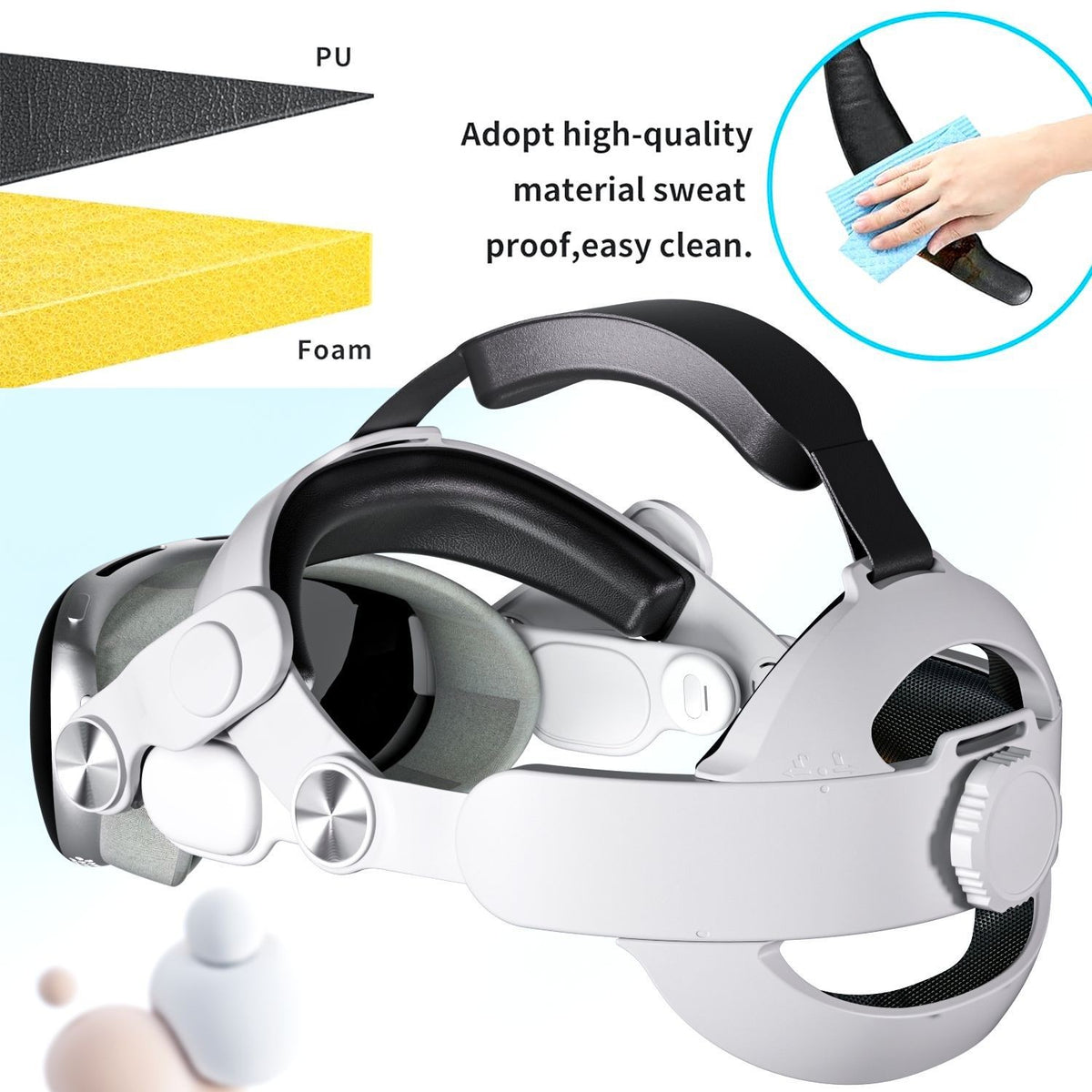 Fit For Vision Pro headband Adjustable elasticity Reduce pressure vr accessories