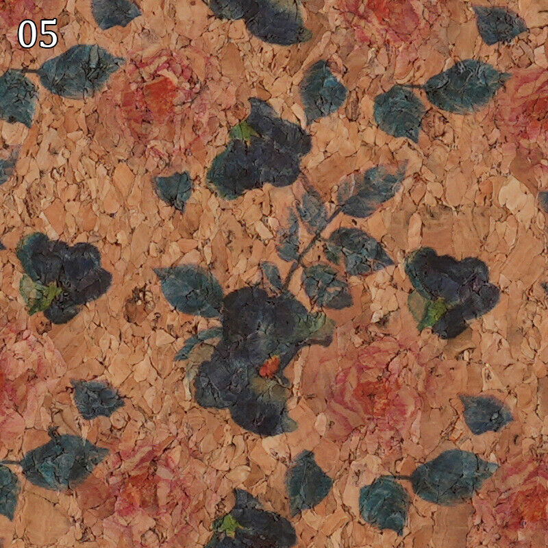 100x138cm Natural Cork Leather Fabric DIY Printed Textured Bag Furniture Decor