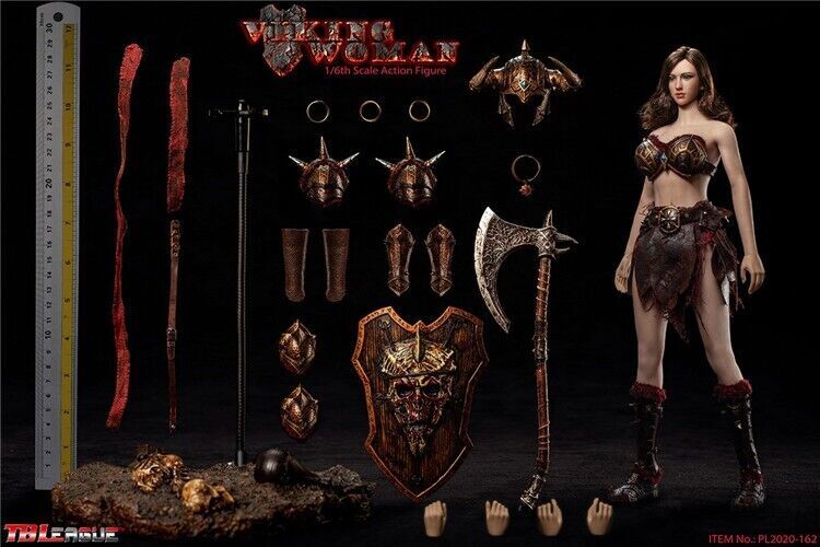 1/6 Scale TBLeague PHICEN Viking Woman Action Figure Soldier