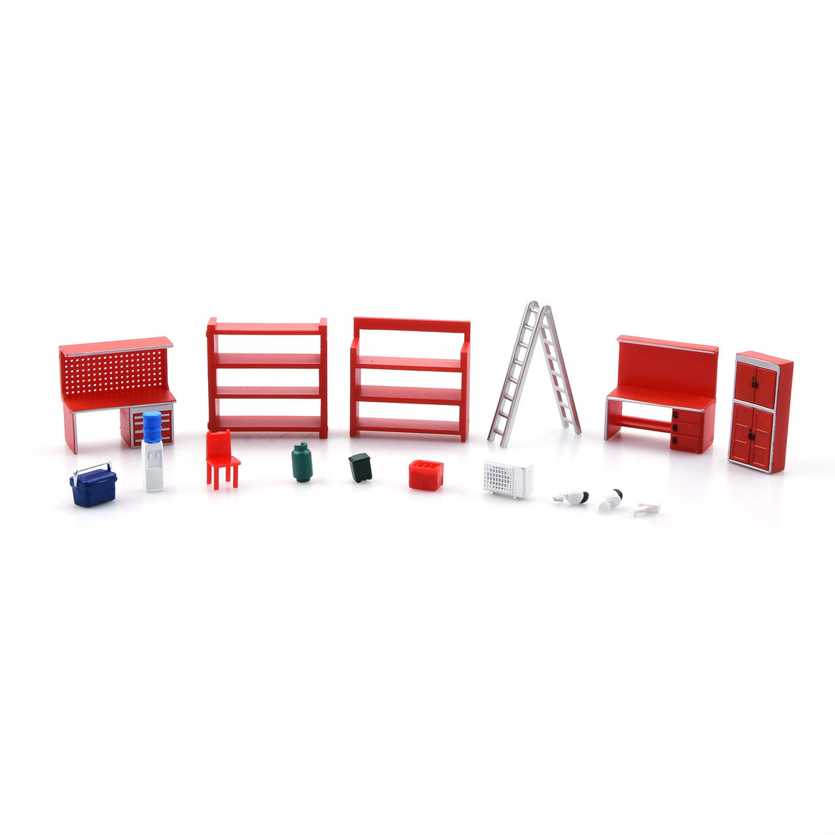1/64 Model Display Furniture Bench/Chair Tools Dioramas Auto Repair Tools