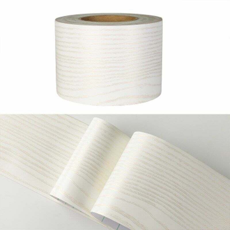 Wall Stickers Black/White Waterproof Waist Line Self Adhesive Border Roll Homes