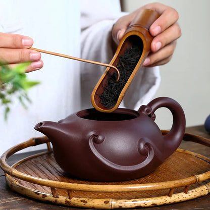 420ml Chinese Yixing Zisha Handmade Purple Clay Pot Kung Fu Tea Set Tea Pot