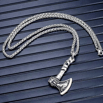 Cadena para Hombre Mujer de Tomahawk Hacha Collar de Acero Inoxidable Lujo US