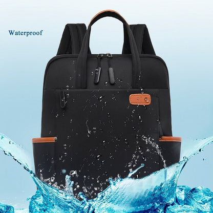 Waterproof Backpack Oxford Student School 13.4 Inch Laptop Bag Travel Rucksack