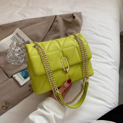 Shoulder Bag Women Leather Pu Quilted Bag Female Luxury Handbags Women Bags