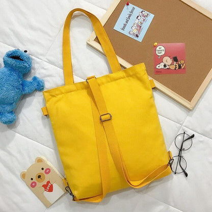 Canvas Shoulder Bag Cotton Tote Shopper Bag Pure Shopping Bag Handbag Versatile