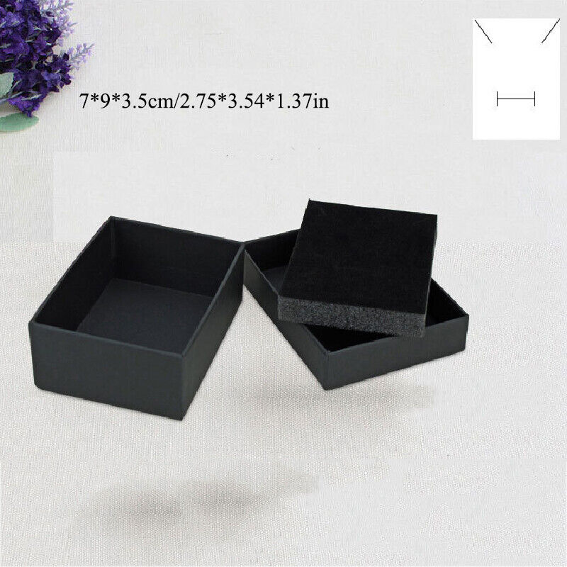 Fashion Ring Necklace Earring Bracelet Paper Bag Wedding Simple Jewelry Gift Box