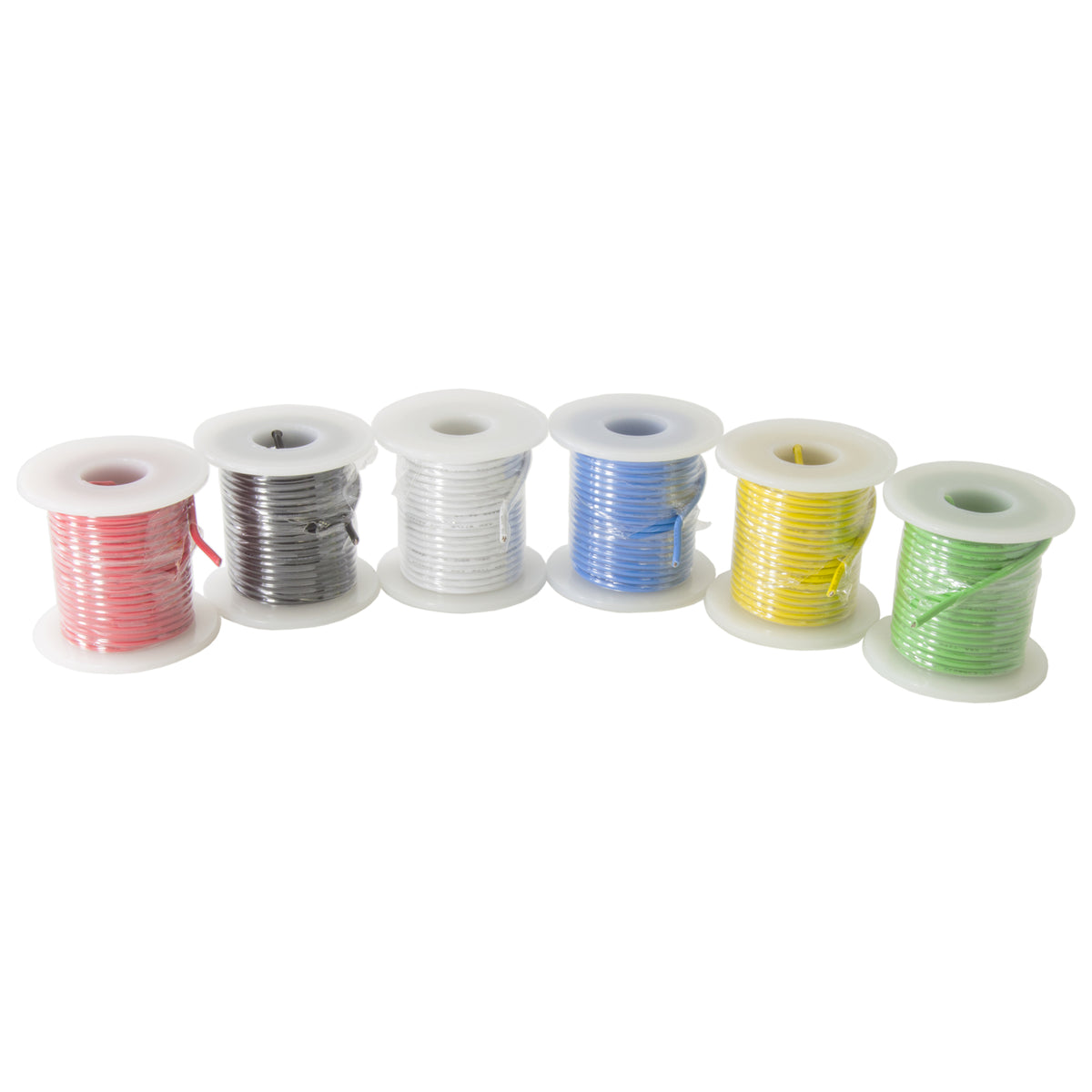 16 Gauge Stranded Hook-Up Wire Kit, Includes Six Different Color 25 Foot Spools