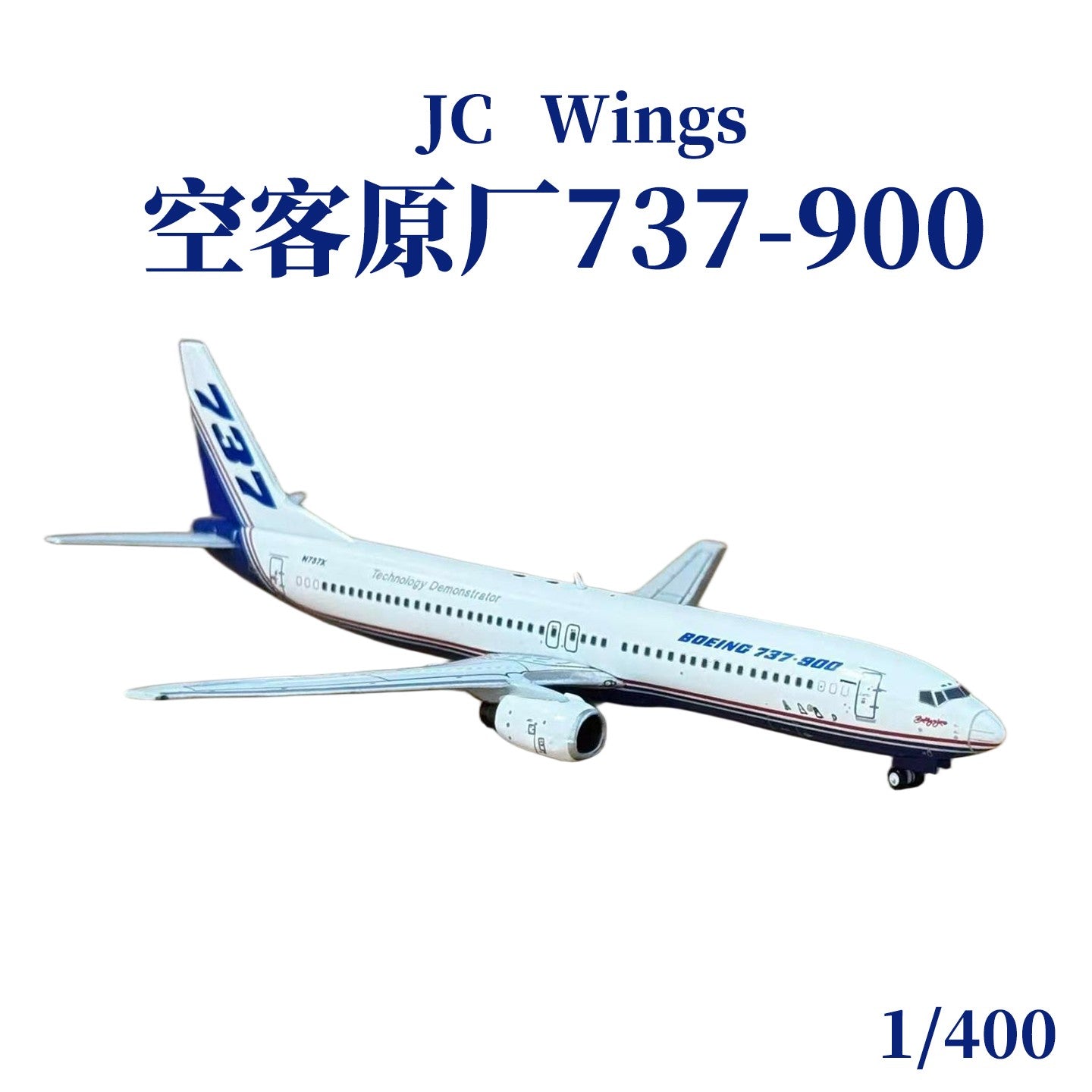 1:400 JC Wings Boeing 737-900 N737X Passenger Plane Diecast Aircraft Model