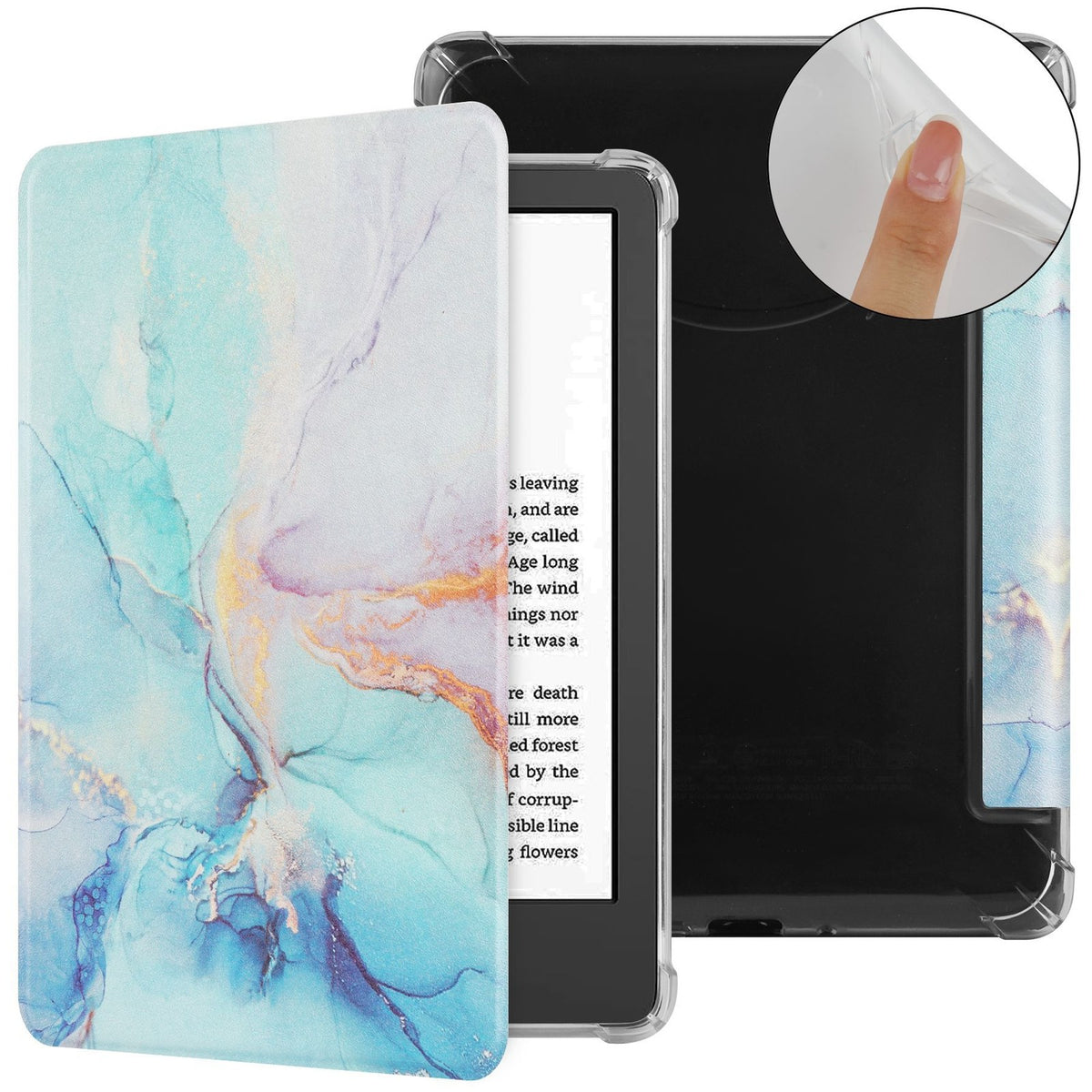 Case for 7''/6.8 Kindle Paperwhite 12th/11th Clear Soft Flexible TPU Back Cover