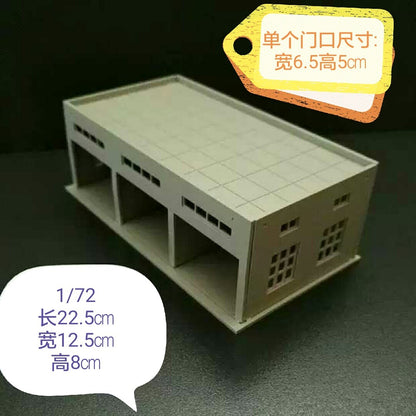 1/72 Tank Maintenance Workshop Garage Model (Excluding Tanks)