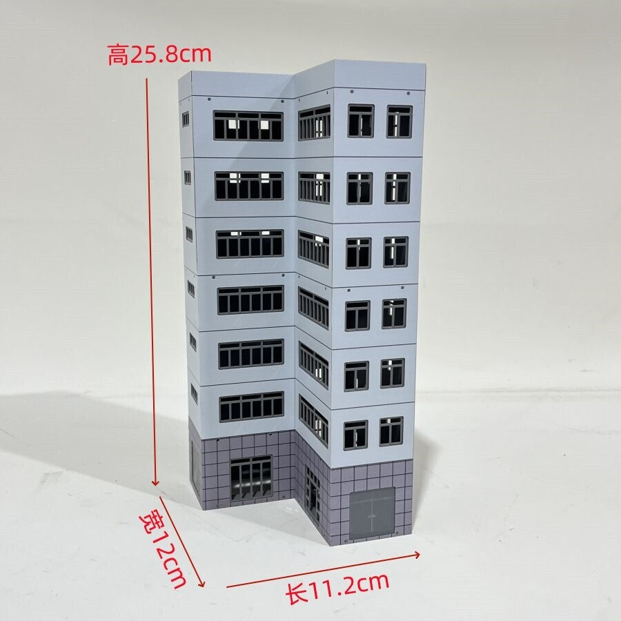 HO Scale 1/87 Building Model Railroad Layout Office House Scene Model