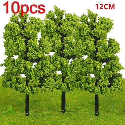 Artificial Miniature Tree 20-70Pcs Plastic Train Scenery Railroad Building Decor