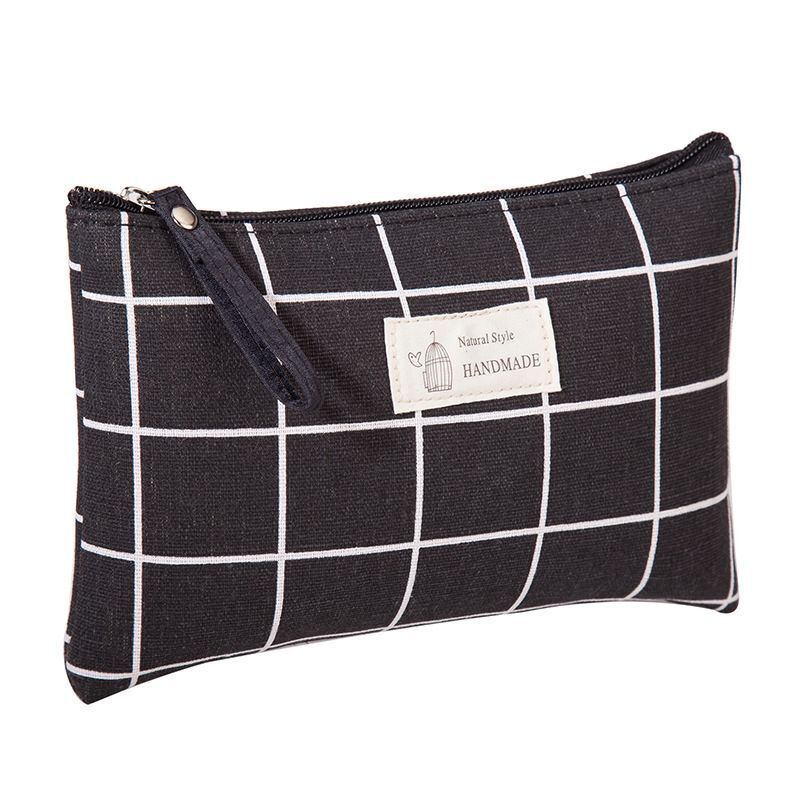 Canvas Makeup Bags Multicolor Pattern Cosmetic Travel Organizer Pouch 21*13*1 CM