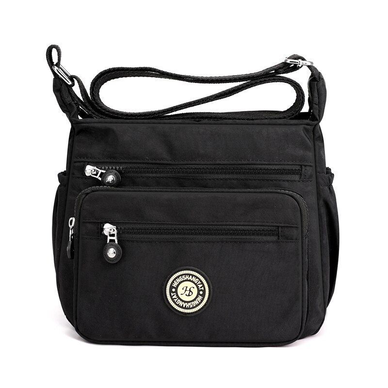 Handbag Nylon Single Shoulder Shell Bags Crossbody Travel Shopper Purse Purple