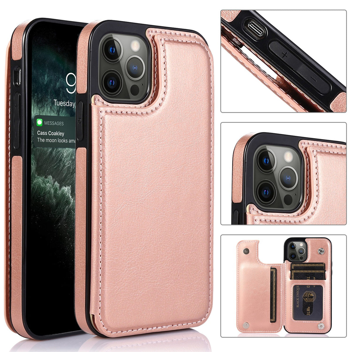Flip PU Leather with Card Holder Wallet Stand Phone Case for Samsung S26/S25/S24