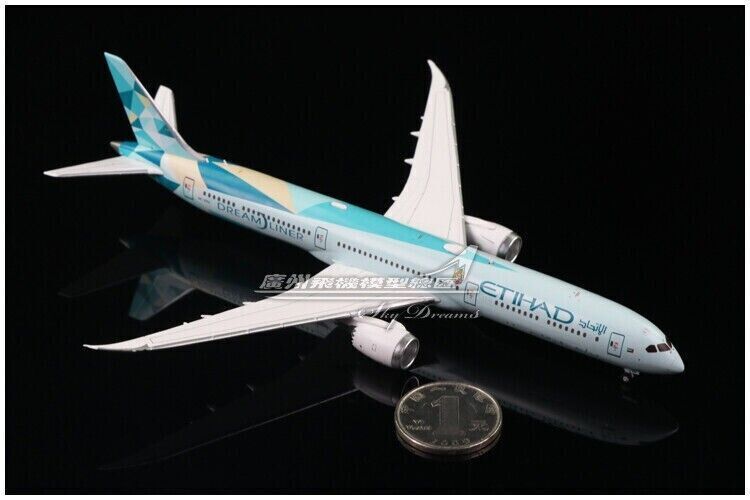 1:400 JC Wings ETIHAD DREAM LINER BOEING 787-10 Passenger Airplane Diecast Model