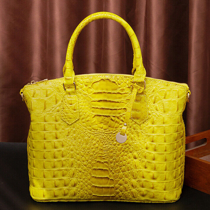 Women Patent Leather Crocodile Handbag Sling Satchel Tote Shoulder Bag Party Bag