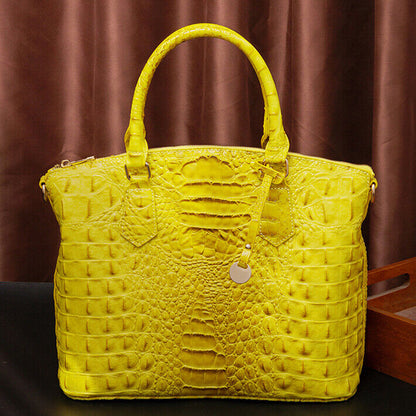 Women Patent Leather Crocodile Handbag Sling Satchel Tote Shoulder Bag Party Bag