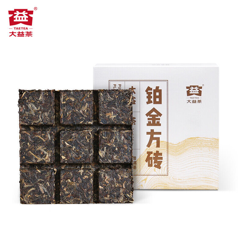 TAETEA Platinum Square Brick Pu-erh Tea Brick 2019 240g Raw Pu'er Puer Dayi Shen