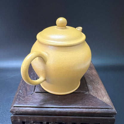 90cc chinese Yixing Handmade Zisha Yellow Duan clay Teapot GongDeng Hu Tea Pot