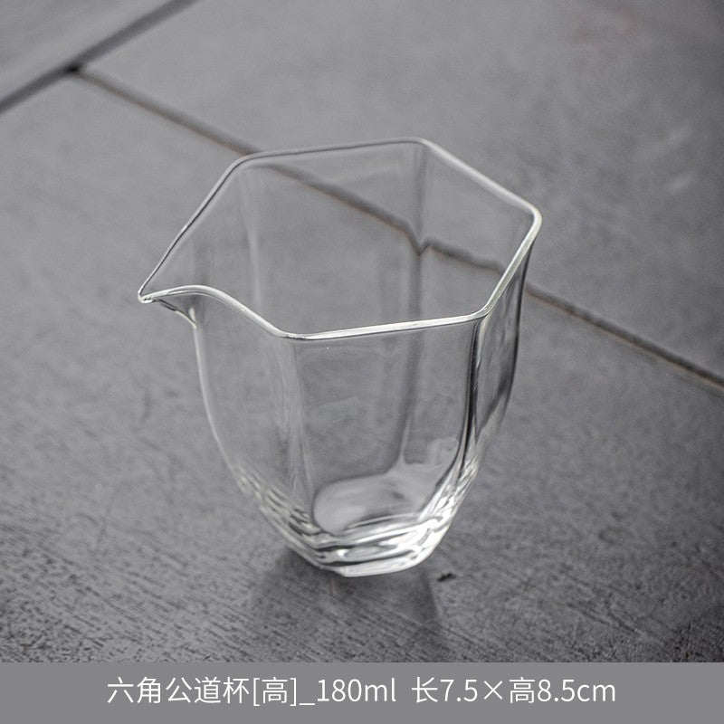 1pc Glass Fair Cup Thickening Tea Set Handmade Single Tea Cup