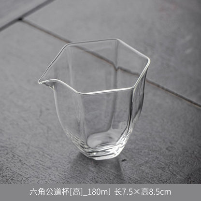 1pc Glass Fair Cup Thickening Tea Set Handmade Single Tea Cup