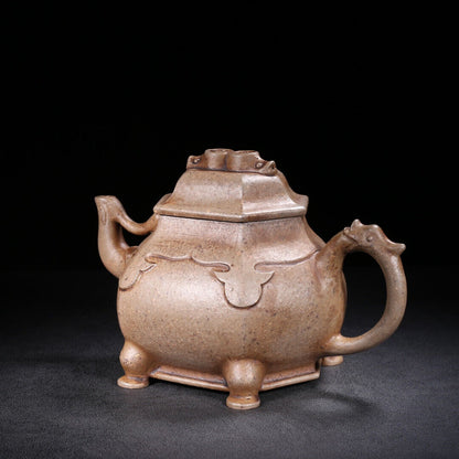 Chinese Yixing Zisha Clay Handmade Exquisite Teapot （龙凤呈祥 底款：徐友泉）