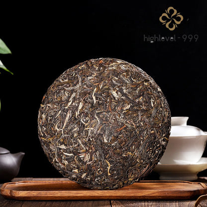 357g Raw Pu'er Tea Cake Laozhai Lincang Ancient Tree Bamboo Shell Pack Bulk Tea