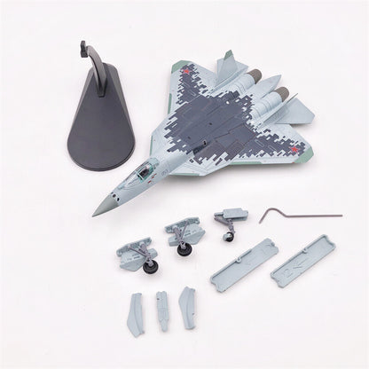 1/100 Russian Air Force Su-57 Fighter Alloy Aircraft Model Collection Gift