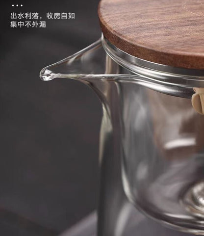 4pcs set teapot with infuser High Borosilicate GlassTea set Kettle Tea Portable