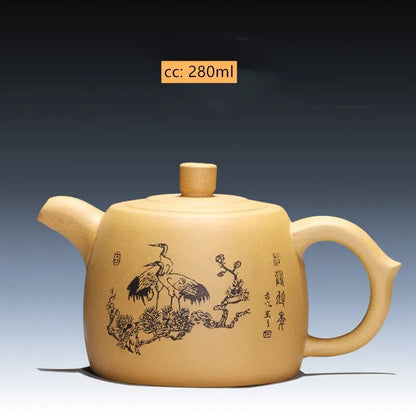 200ml/280ml Yixing Purple Clay Tea Pot Ore Section Kettle Handmade Zisha Teapot