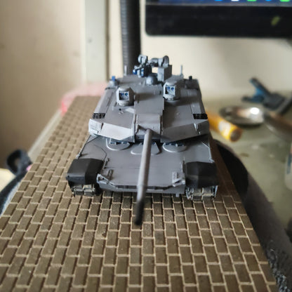 3D Printed 1/72 American Abrams X Tank Model Finished Product