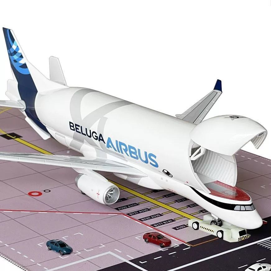 1/150 Scale Beluga Airliner Aircraft Model AIRBUS HOUSE COLOR Painted