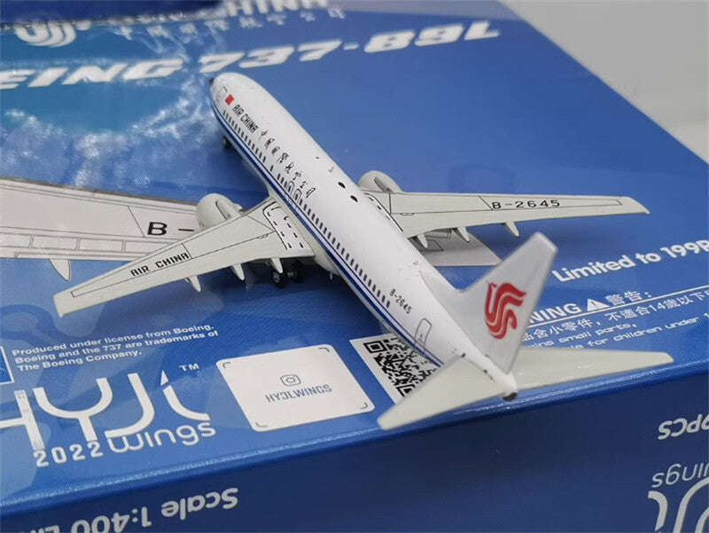 HYJLwings Air China for Boeing B737-800 B-2645 1/400 Aircraft Pre-built Model