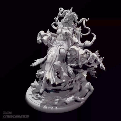 1/24 resin figure model Fantasy Soul Queen 3D Printing unassembled unpainted