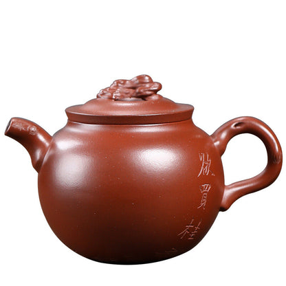 True Yixing Zisha Clay Tea Pot Handmade Kungfu Tea Pots Original Ore Solid Carve