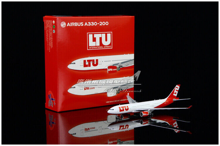 1:400 JC Wings LTU AIRBUS A330-200 Passenger Airplane Diecast Aircraft Model