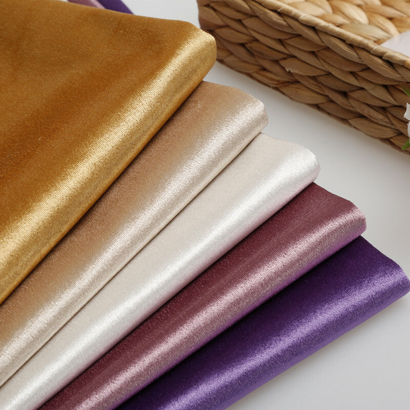 Sofa Upholstery Velour Fabric Thick European Soft Roll Cushion Velvet DIY Cloth