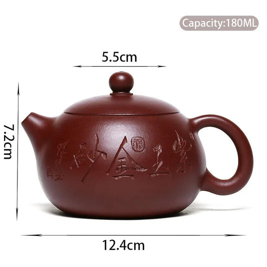 Authentic Yixing Purple Clay Teapots Famous Handmade Xishi Tea Pot Raw Ore
