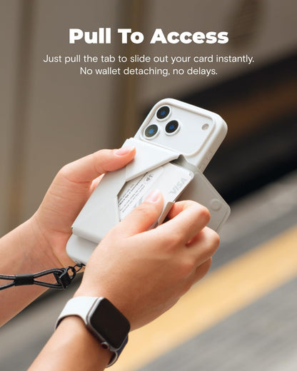 Magsafe Wallet, 8-Card Holder, Magnetic Phone Stand with Pull to Access Design,