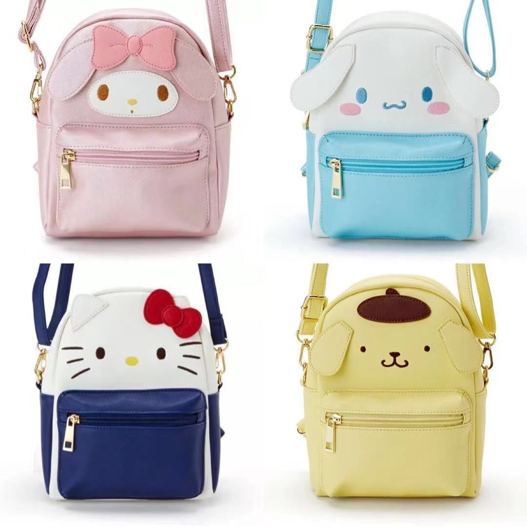 Synthetic Backpack Cartoon Melody Bag Messenger Bag Travel Bag Handbag Polyester