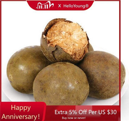9PCS Cute Mangosteen Herbal Tea Fruit Tea Curing Cough Momordica Grosvenori-