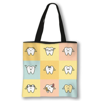 Handbag Casual Tote Bag Shoulder Purse Travelling Storage Pouch Polyester Print