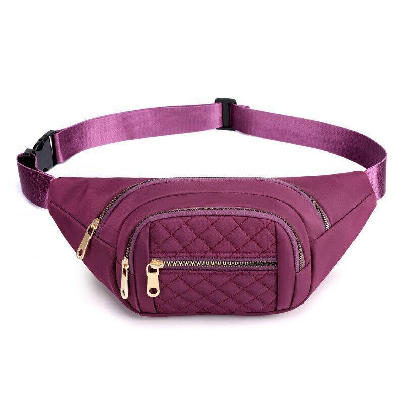 Oxford Cloth Waterproof Belt Bags Crossbody Chest Bag Fashion Banana Hip Purse