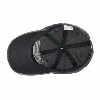 Cap Adjustable Snapback Hat Baseball Retro Flag Embroidery Baseball Headwear 1PC