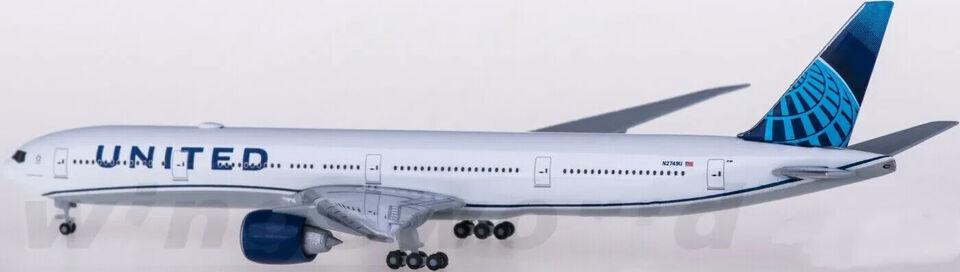 1:500 Herpa UNITED BOEING 777-300ER Passenger Airplane Diecast Aircraft Model